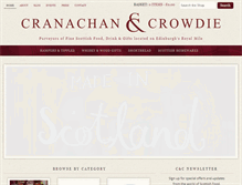 Tablet Screenshot of cranachanandcrowdie.com